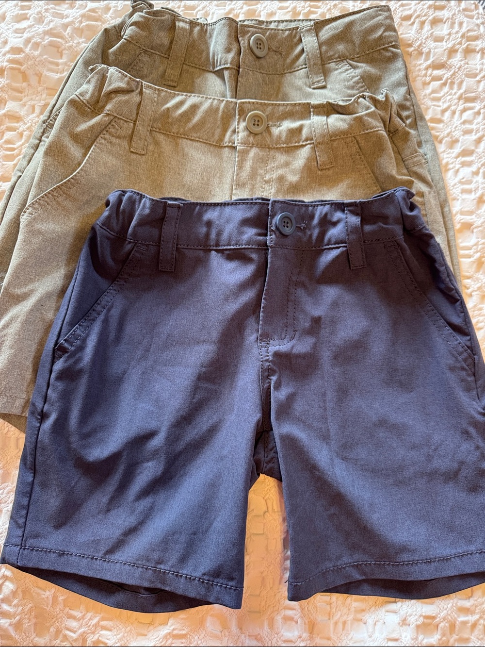 Bundle of 3- Classic Kids Shorts - Navy and gray